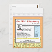 Funny Get Well Huge Card Postkarte (Vorne/Hinten)