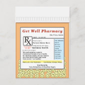 Funny Get Well Huge Card Postkarte (Vorderseite)