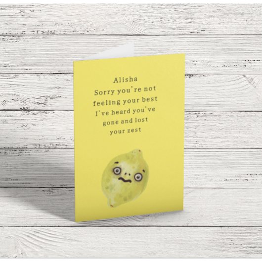 Funny Get Well Karte