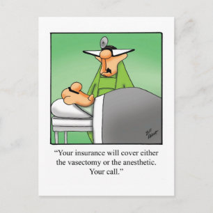 Funny Get Well Postcard Postkarte