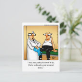 Funny Get Well Postcard Postkarte (Stehend Vorderseite)