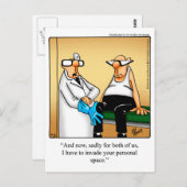 Funny Get Well Postcard Postkarte (Vorne/Hinten)