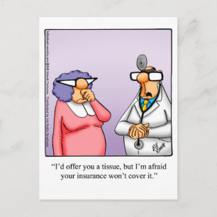Funny Get Well Postcard Postkarte