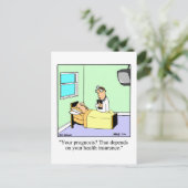 Funny Get Well Postcard Postkarte (Stehend Vorderseite)