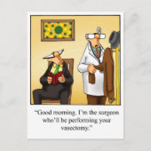 Funny Get Well Postcard Postkarte (Vorderseite)