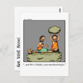 Funny Get Well Postcard Postkarte (Vorne/Hinten)