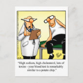 Funny Get Well Postcard Postkarte (Vorderseite)