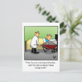 Funny Get Well Postcard Postkarte (Stehend Vorderseite)