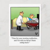 Funny Get Well Postcard Postkarte (Vorderseite)