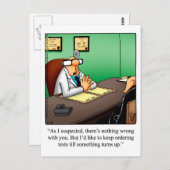 Funny Get Well Postcard Postkarte (Vorne/Hinten)