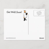 Funny Get Well Postcard Postkarte (Rückseite)