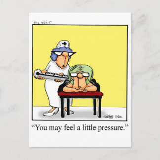 Funny Get Well Postcard Postkarte