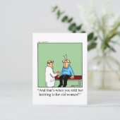 Funny Get Well Postcard Postkarte (Stehend Vorderseite)