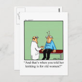 Funny Get Well Postcard Postkarte (Vorne/Hinten)