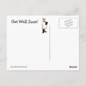 Funny Get Well Postcard Postkarte (Rückseite)
