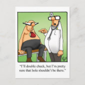 Funny Get Well Postcard Postkarte (Vorderseite)