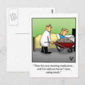 Funny Get Well Postcard Postkarte (Vorne/Hinten)