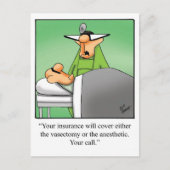 Funny Get Well Postcard Postkarte (Vorderseite)