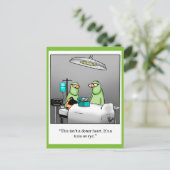 Funny Get Well Postcard "Tuna On Rye" Postkarte (Stehend Vorderseite)