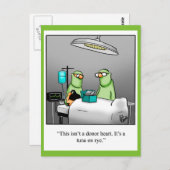 Funny Get Well Postcard "Tuna On Rye" Postkarte (Vorne/Hinten)