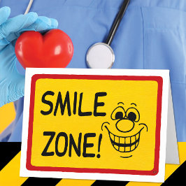 Funny Get Well Smile Zone Card Karte