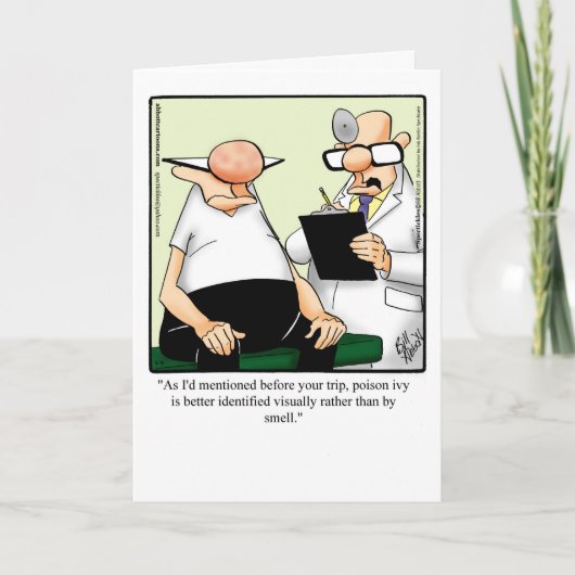 Funny Get Well Spaß Card Karte (Vorderseite)