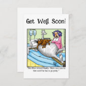Funny Get Well Spaß Grußkarte (Vorne/Hinten)