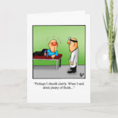 Funny Get Well Spaß Grußkarte Karte (Vorderseite)