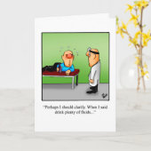 Funny Get Well Spaß Grußkarte Karte (Gelbe Blume)