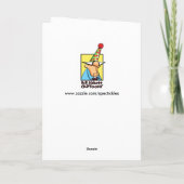 Funny Get Well Spaß Grußkarte Karte (Rückseite)