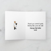 Funny Get Well Spaß Grußkarte Karte (Innenseite)