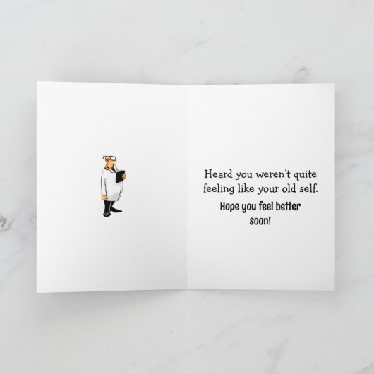 Funny Get Well Spaß Grußkarte Karte (Innenseite)
