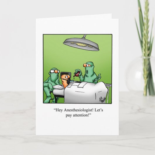 Funny Get Well Spaß Grußkarte Karte (Vorderseite)