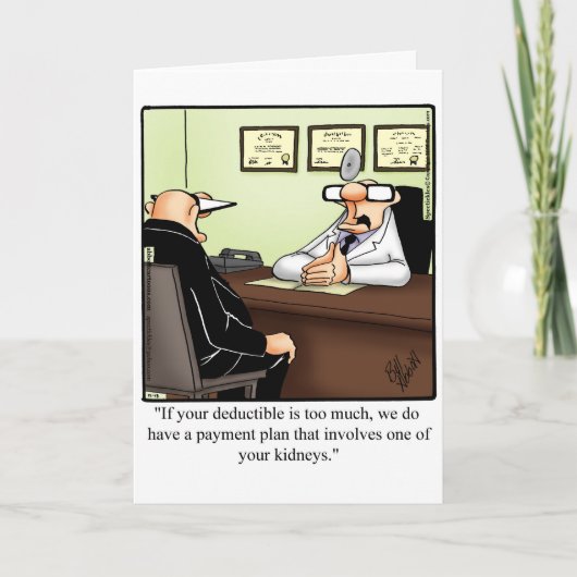 Funny Get Well Spaß Grußkarte Karte (Vorderseite)