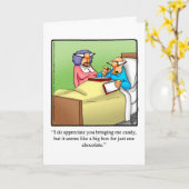 Funny Get Well Spaß Grußkarte Karte (Gelbe Blume)