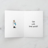 Funny Get Well Spaß Grußkarte Karte (Innenseite)