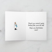 Funny Get Well Spaß Grußkarte Karte (Innenseite)