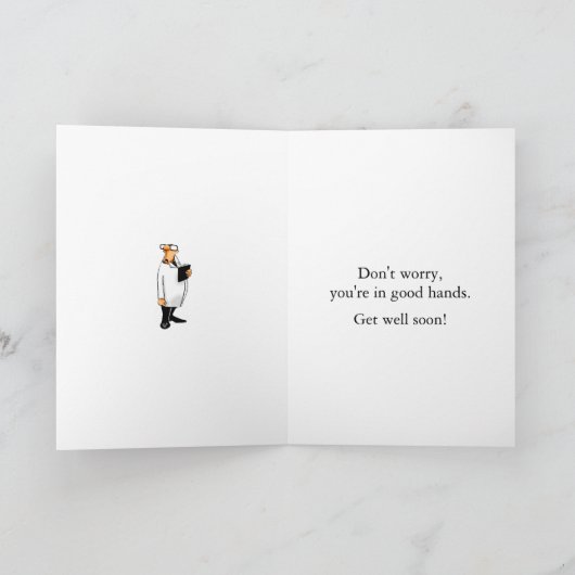 Funny Get Well Spaß Grußkarte Karte (Innenseite)
