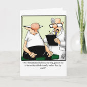 Funny Get Well Spaß Grußkarte Karte (Vorderseite)