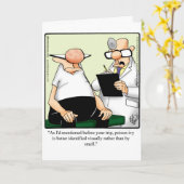 Funny Get Well Spaß Grußkarte Karte (Gelbe Blume)