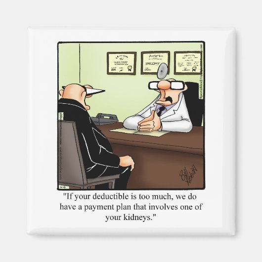 Funny Get Well Spaß Magnet (Vorne)