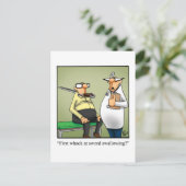 Funny Get Well Spaß Postcard Postkarte (Stehend Vorderseite)