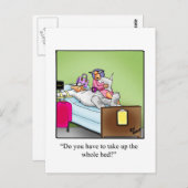 Funny Get Well Spaß Postcard Postkarte (Vorne/Hinten)