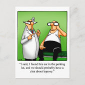 Funny Get Well Spaß Postcard Postkarte (Vorderseite)