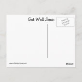 Funny Get Well Spaß Postcard Postkarte (Rückseite)