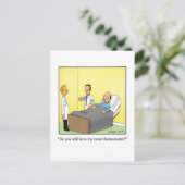 Funny Get Well Spaß Postcard Postkarte (Stehend Vorderseite)