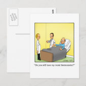 Funny Get Well Spaß Postcard Postkarte (Vorne/Hinten)