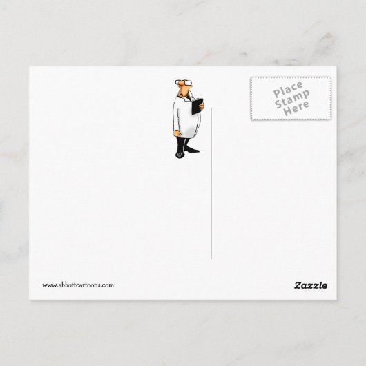 Funny Get Well Spaß Postcard Postkarte (Rückseite)