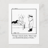 Funny Get Well Spaß Postcard Postkarte (Vorderseite)