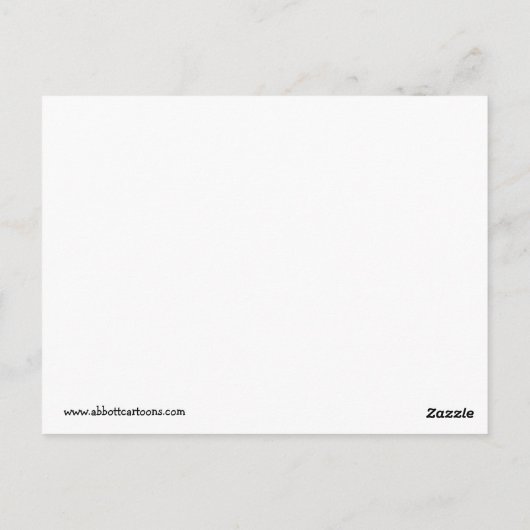 Funny Get Well Spaß Postcard Postkarte (Rückseite)